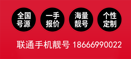 珠海联通手机靓号18666990022鉴赏