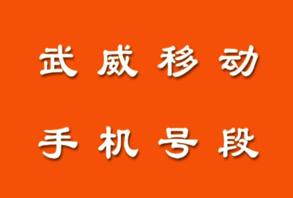 武威移动手机号段都有什么？武威移动手机号段大全在线查询